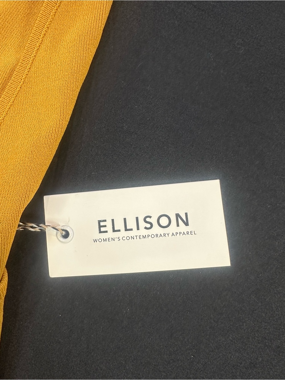 Ellison Mustard Racer Back Tank Top - Picture 4 of 9